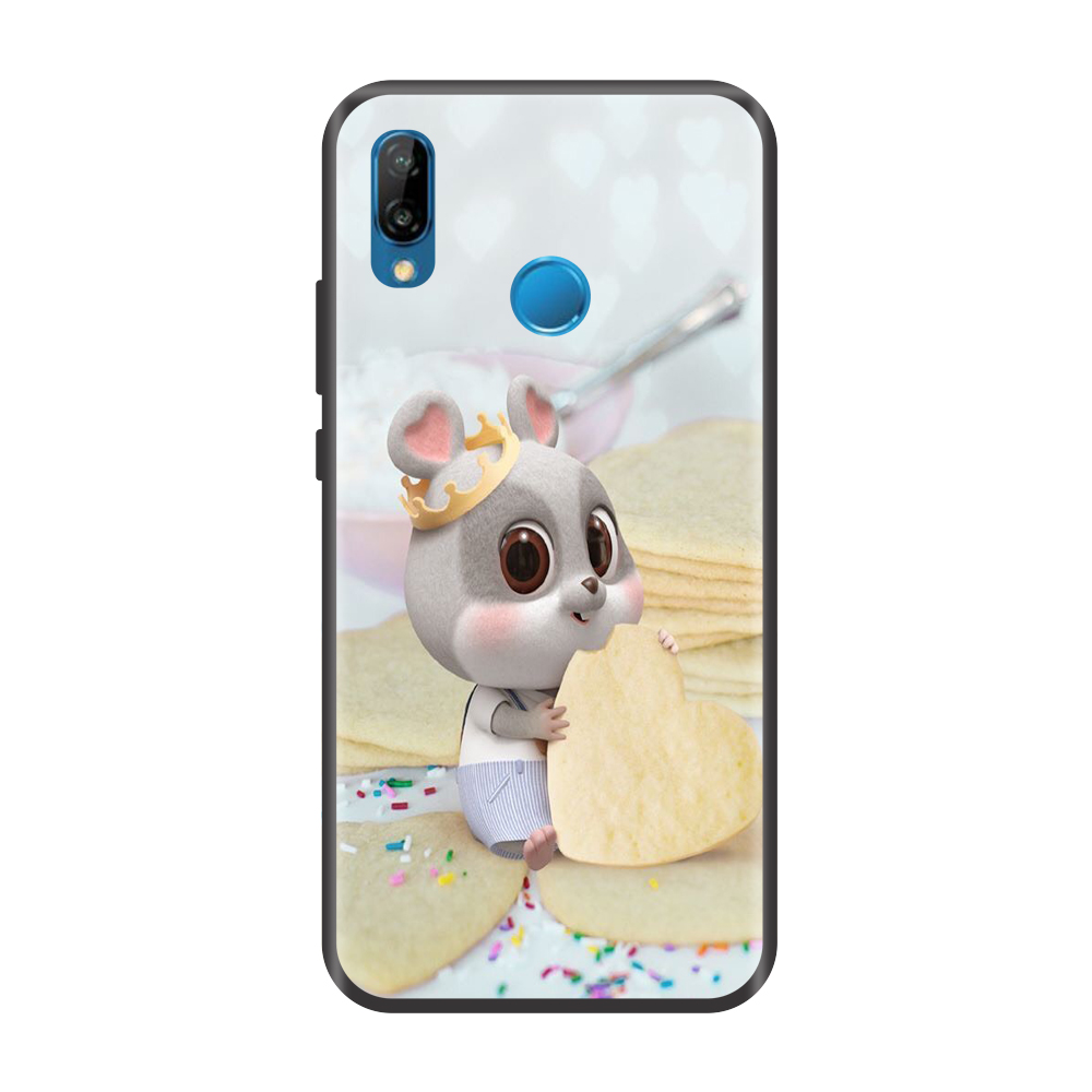 Ốp lưng TPU viền dẻo cho điện thoại HUAWEI NOVA 3E Hình Chuột Tết 2020 Mẫu 13