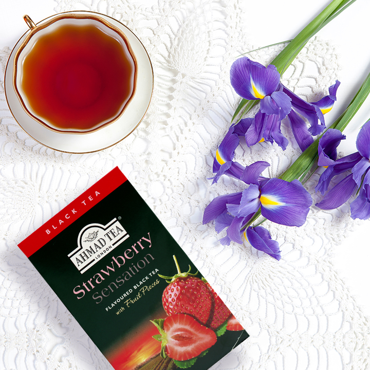 TRÀ AHMAD ANH QUỐC - DÂU - Strawberry Sensation - Thơm ngon và nhiều công dụng