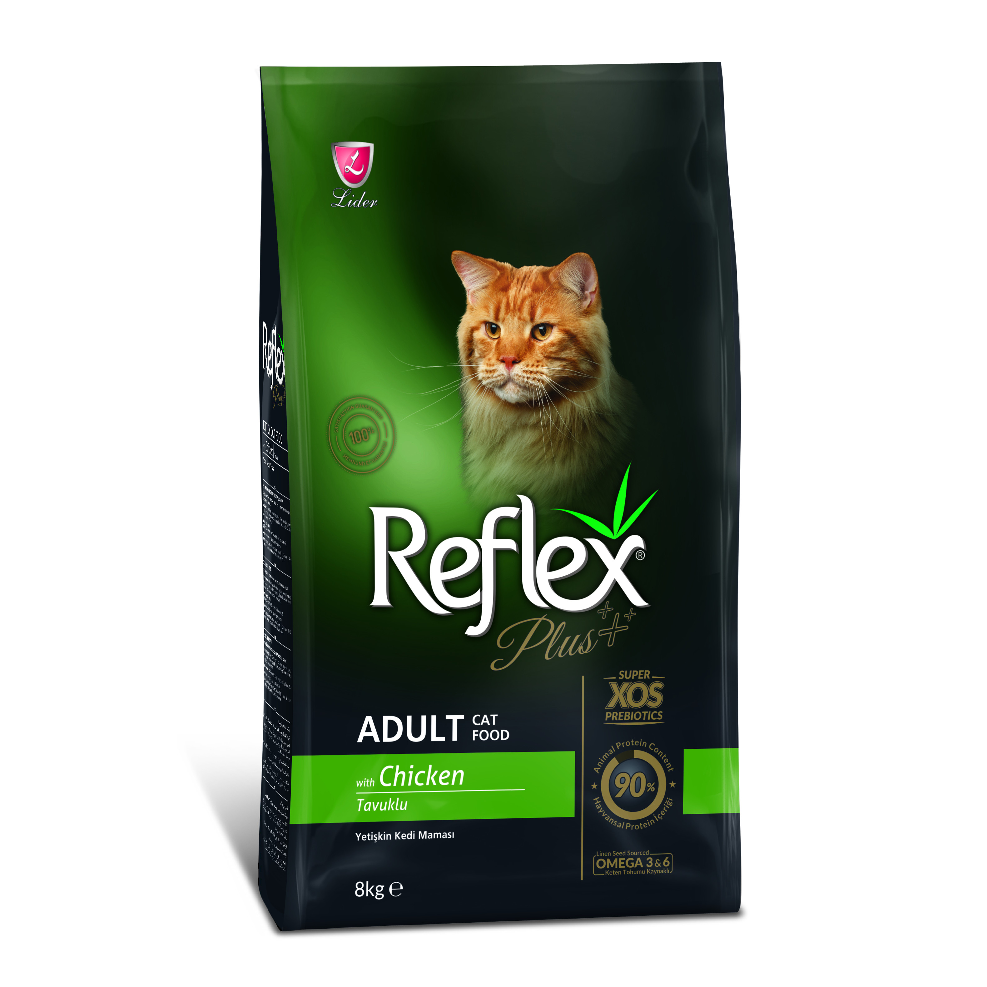 Thức ăn cho mèo Reflex Plus Adult Cat Food Chicken (8kg)