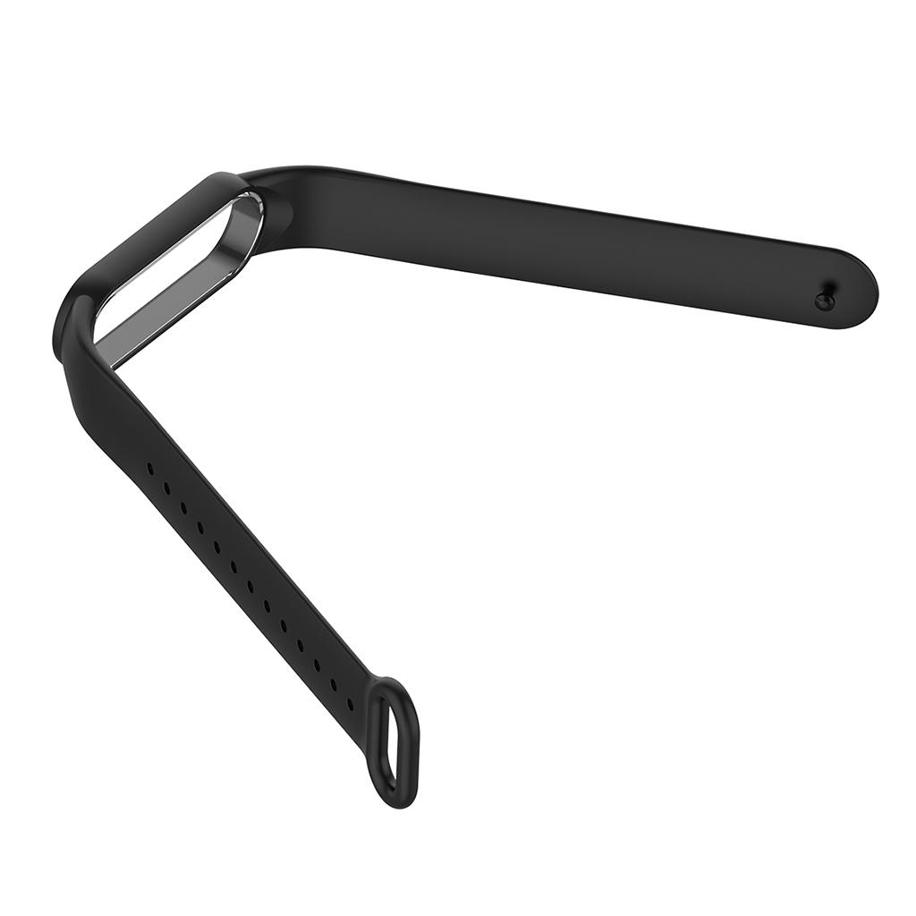 2x Black Replacement Silicone Band Soft Rubber Bracelet for Xiaomi  5