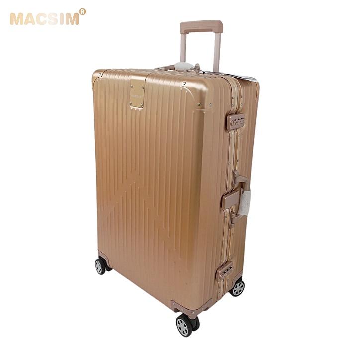 Vali hợp kim nhôm nguyên khối MS1104 Macsim cao cấp màu rose cỡ 29 inches