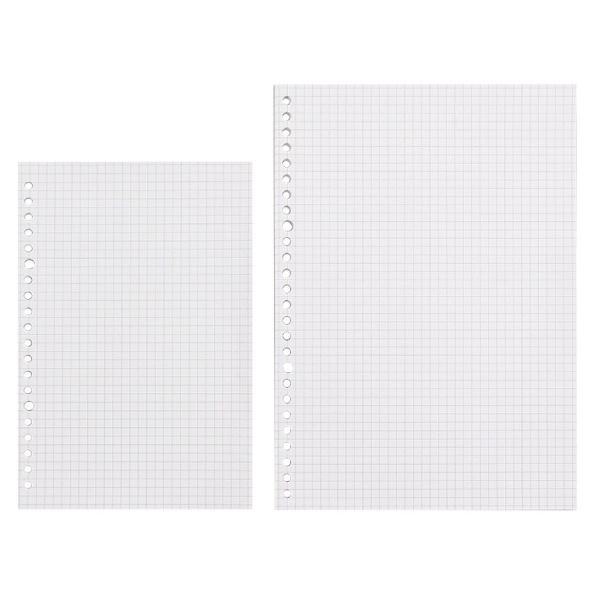 Ruột sổ còng giấy refill 20 26 30 lỗ A5 B5 A4 sổ planner bullet journal học sinh - B103