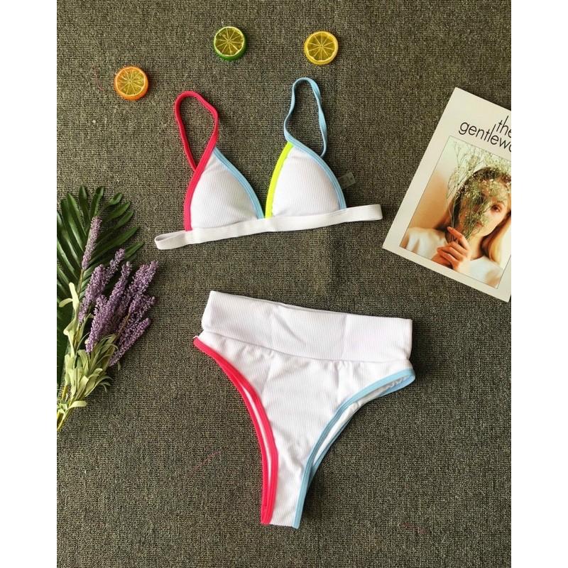 Bikini 2 mảnh cạp cao khoét mông sexy kèm ảnh thật
