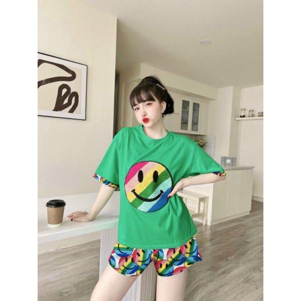 SÉT BỘ THỂ THAO 3D LOGO MẶT CƯỜI