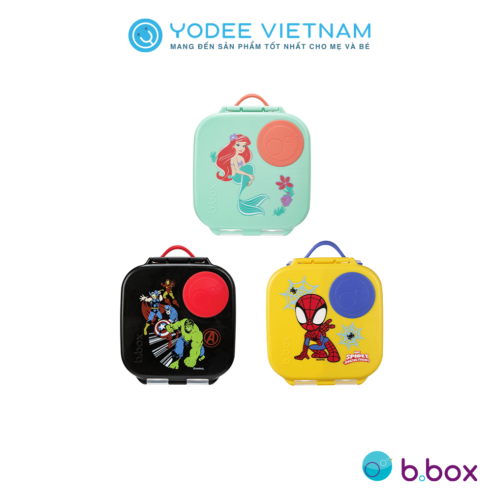 b.box Hộp cơm mini chia ngăn tiện lợi, an toàn phiên bản Disney cho bé