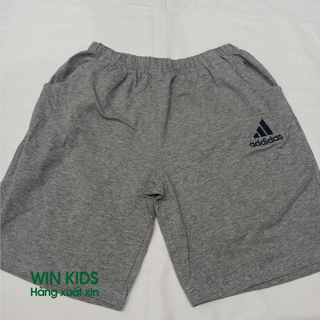 Q011 - Quần short bé trai size đại Adidas, quần đùi cho bé trai 14 đến 18 tuổi xuất xịn