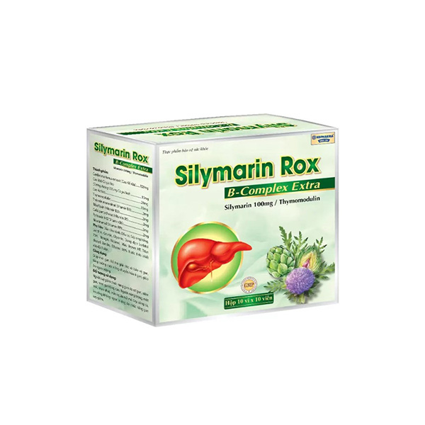 Bổ gan Silymarin Rox HDPHARMA cao cà gai leo, cao kế sữa, atiso - Hộp 100 viên