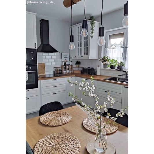 Thảm Lục Bình,Thảm Cói Tròn Vintage size nhỏ 10cm - 35cm