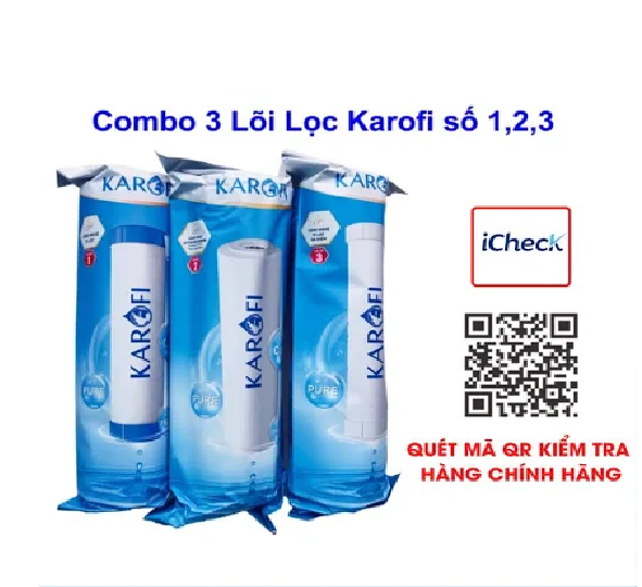 Lõi Lọc Nước Số 1,2,3 - Có Thể Thay Cho Tất Cả Các Loại Máy Lọc Nước RO- 10inch