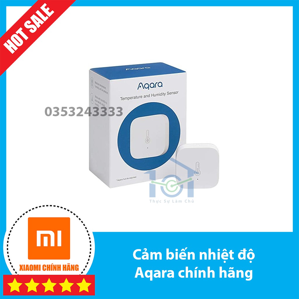 Cảm biến nhiệt độ - độ ẩm - áp suất Aqara Xiaomi. Hàng chính hãng.,