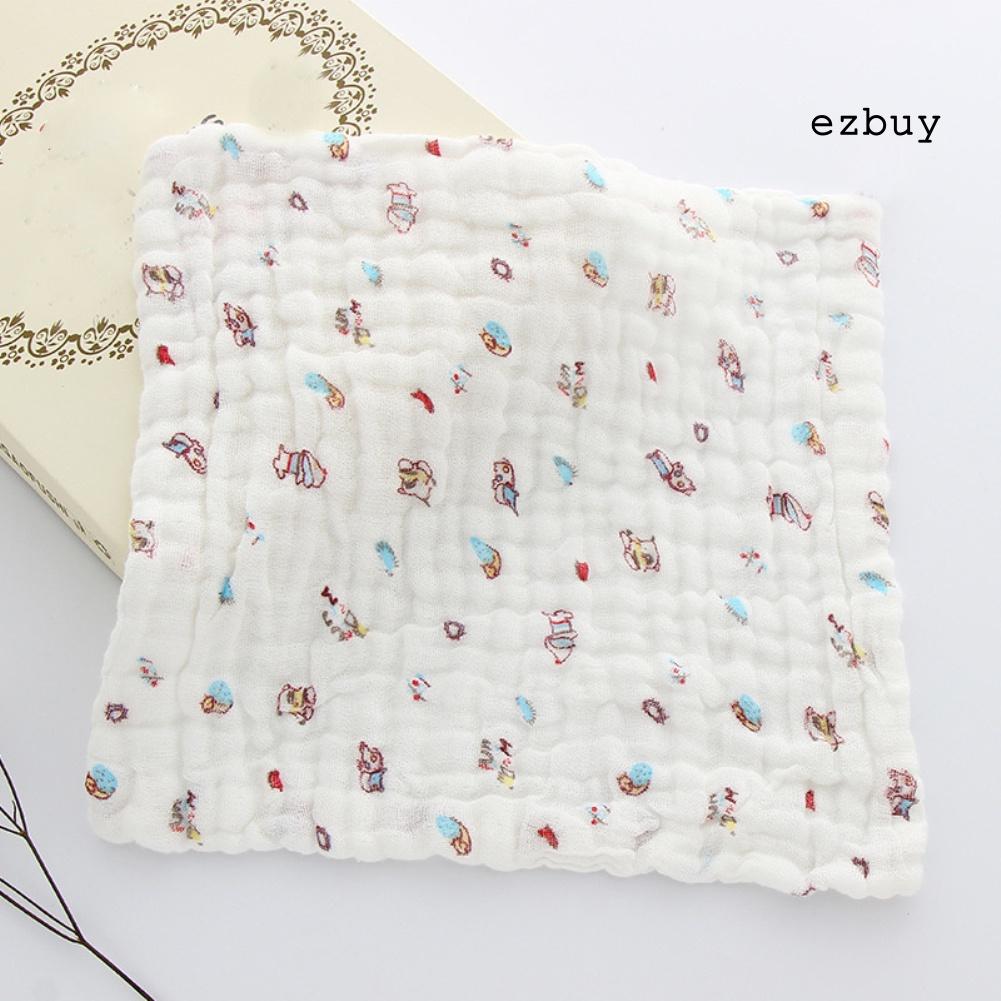 Khăn tắm cotton hình vuông họa tiết hoạt hình cho bé sơ sinh