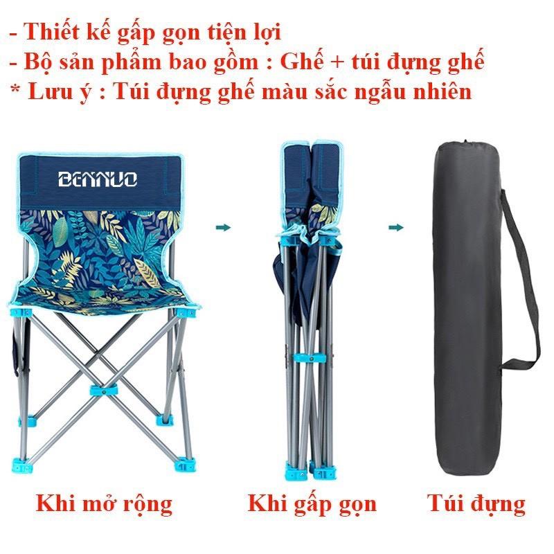 Ghế Xếp, Ghế Câu Cá Hạ Bích gấp gọn mini bỏ túi dễ dàng mang đi du lịch , dã ngoại