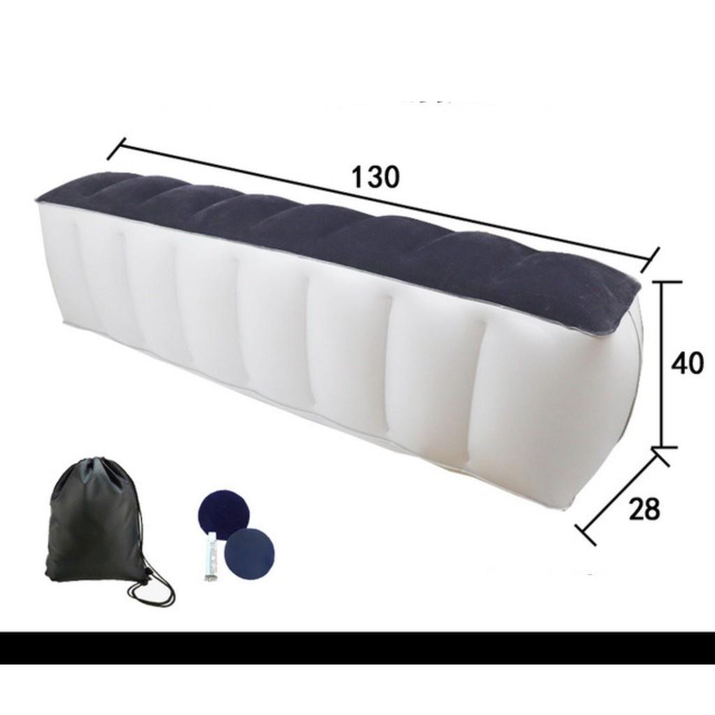Gối bơm hơi gác chân trên ô tô 5 chỗ 7 chỗ tặng kèm máy bơm 12v 2021