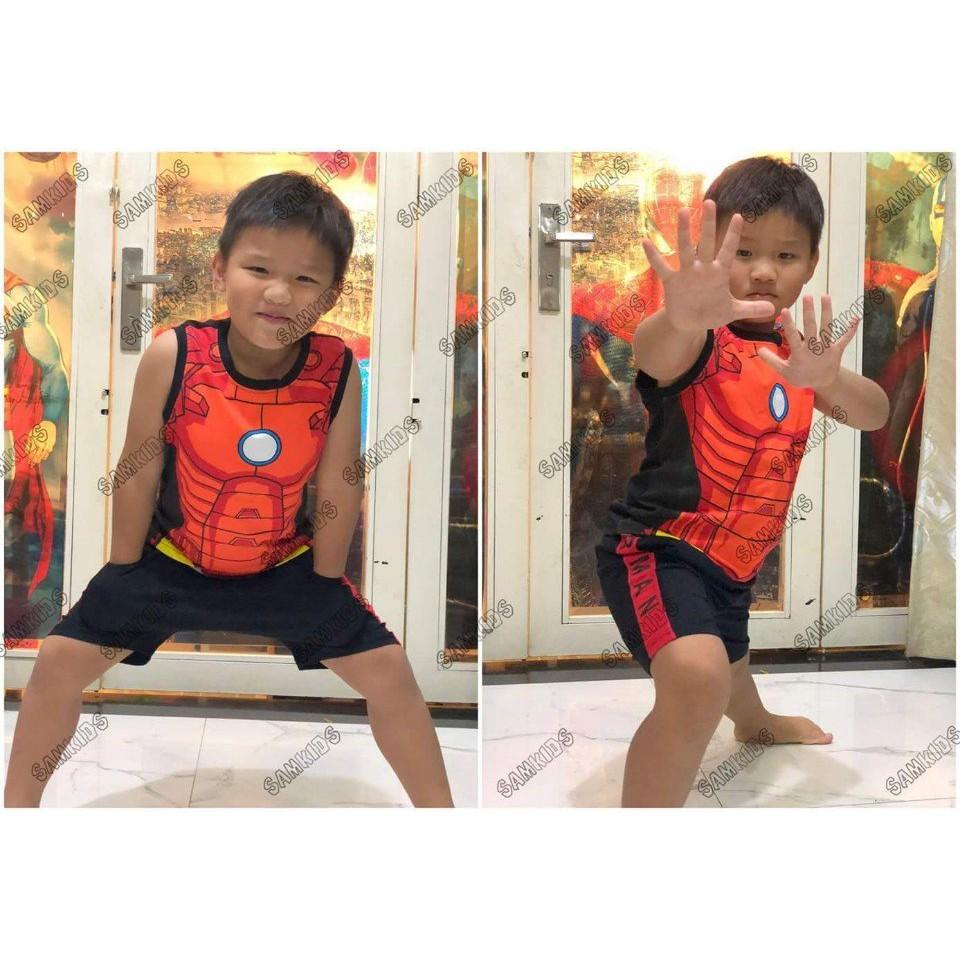 Bộ quần áo người xanh sát nách mát mẻ