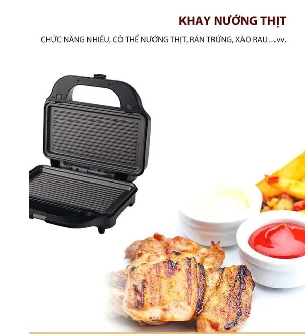 Kẹp Nướng Bánh Sothing Tiross TS9655 Nướng Sanwich, Bánh mỳ kẹp, Bánh Waffe- Hàng Chính Hãng