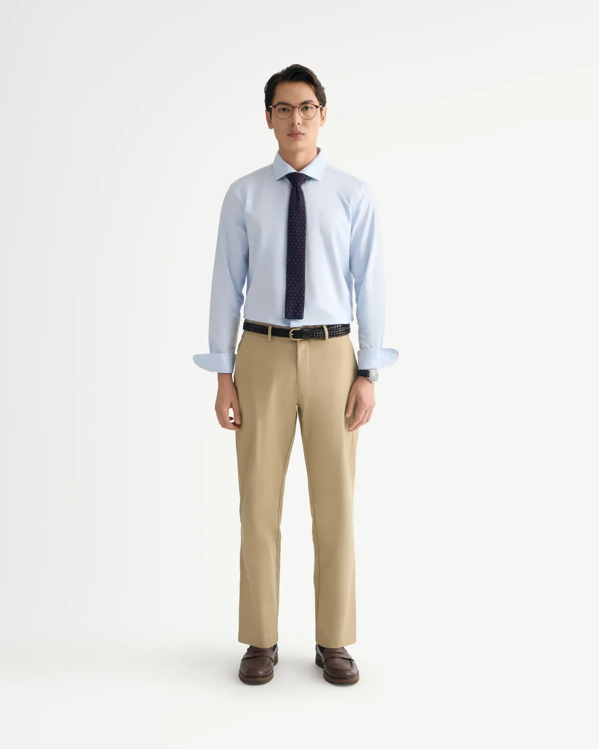 Quần Dài Kaki Nam Cotton Form Slim Dáng Ôm - ROUTINE 10S25PCA001