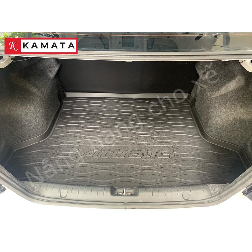 Thảm lót cốp xe ô tô Mitsubishi Attrage 2013 - 2022 chất liệu TPU cao cấp mới nhất