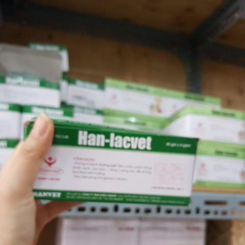 1 hộp 40 gói men lacvet 4 g hỗ trợ tiêu hóa vật nuôi