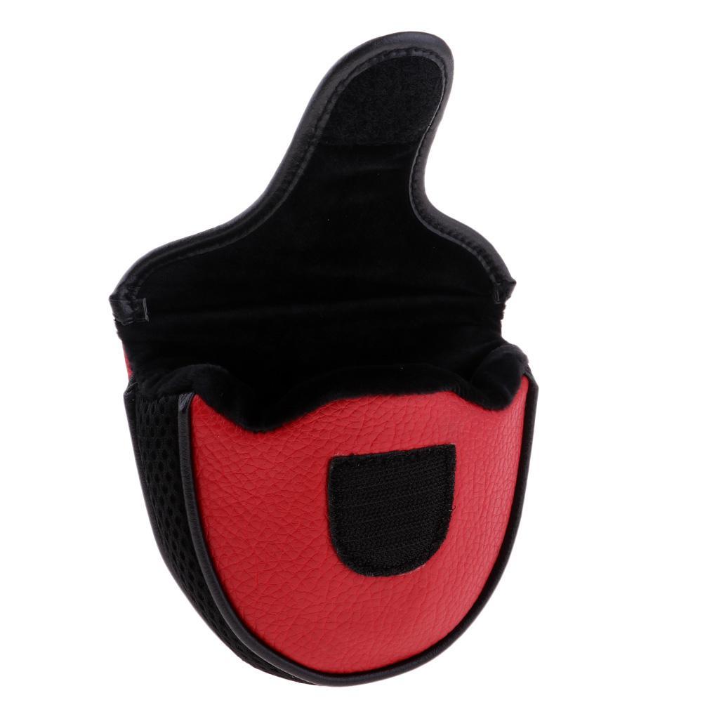 2x PU Golf Mallet Putter Cover Head Cover Golf Putter Sleeve Golf Part