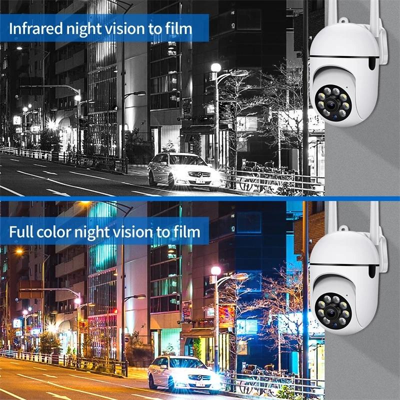 5G PTZ WiFi Giám sát 5MP IP Camera đầy đủ màu sắc Tầm nhìn Đêm Bảo vệ Bảo vệ Bảo vệ CCTV Outdoor 4X Digital Zoom Camera