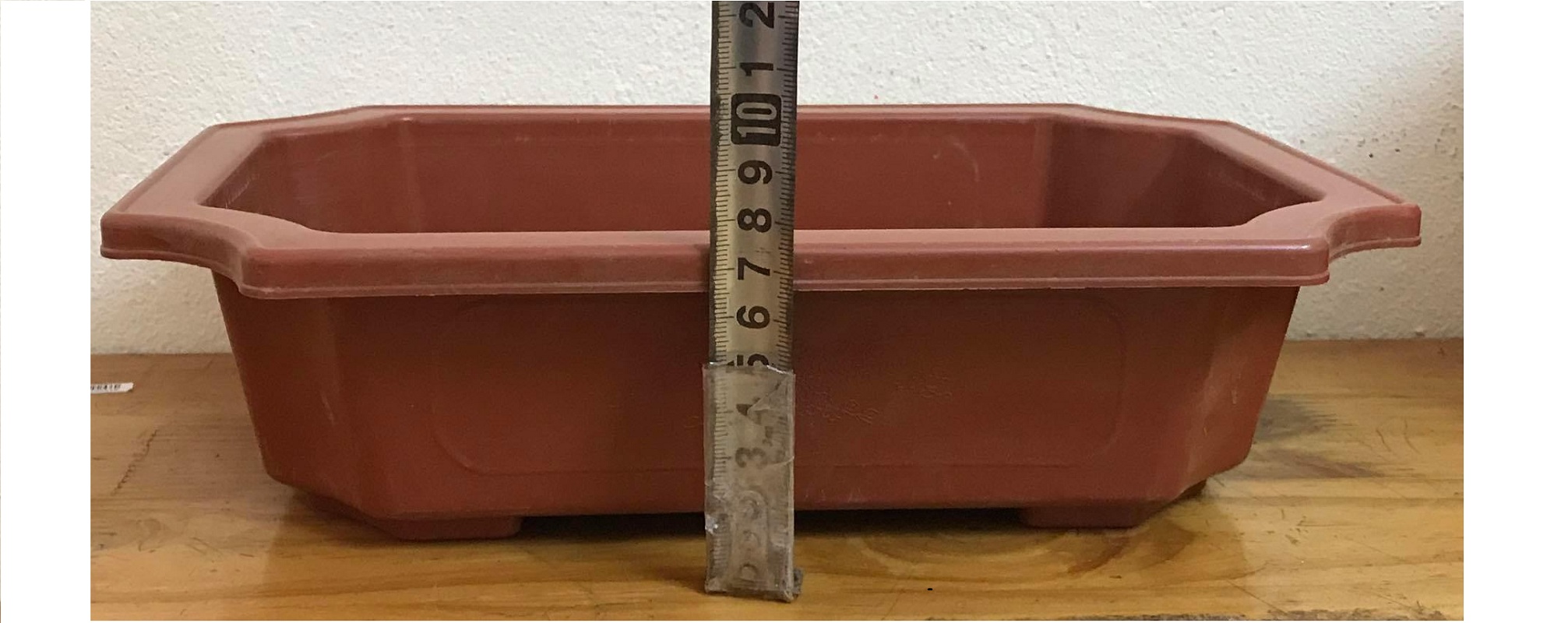 Combo 5 Chậu Nhựa Trồng Cây Mini Hình Chữ Nhật Màu Nâu Siêu Đẹp Kích Thước 28x20x8 Cm