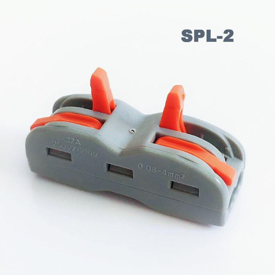 Bộ 5 cút nối dây điện nhanh 2 đầu SPL-2 SPL-3 0,08-2.5 (4) mm2 An Toàn - Linh Hoạt
