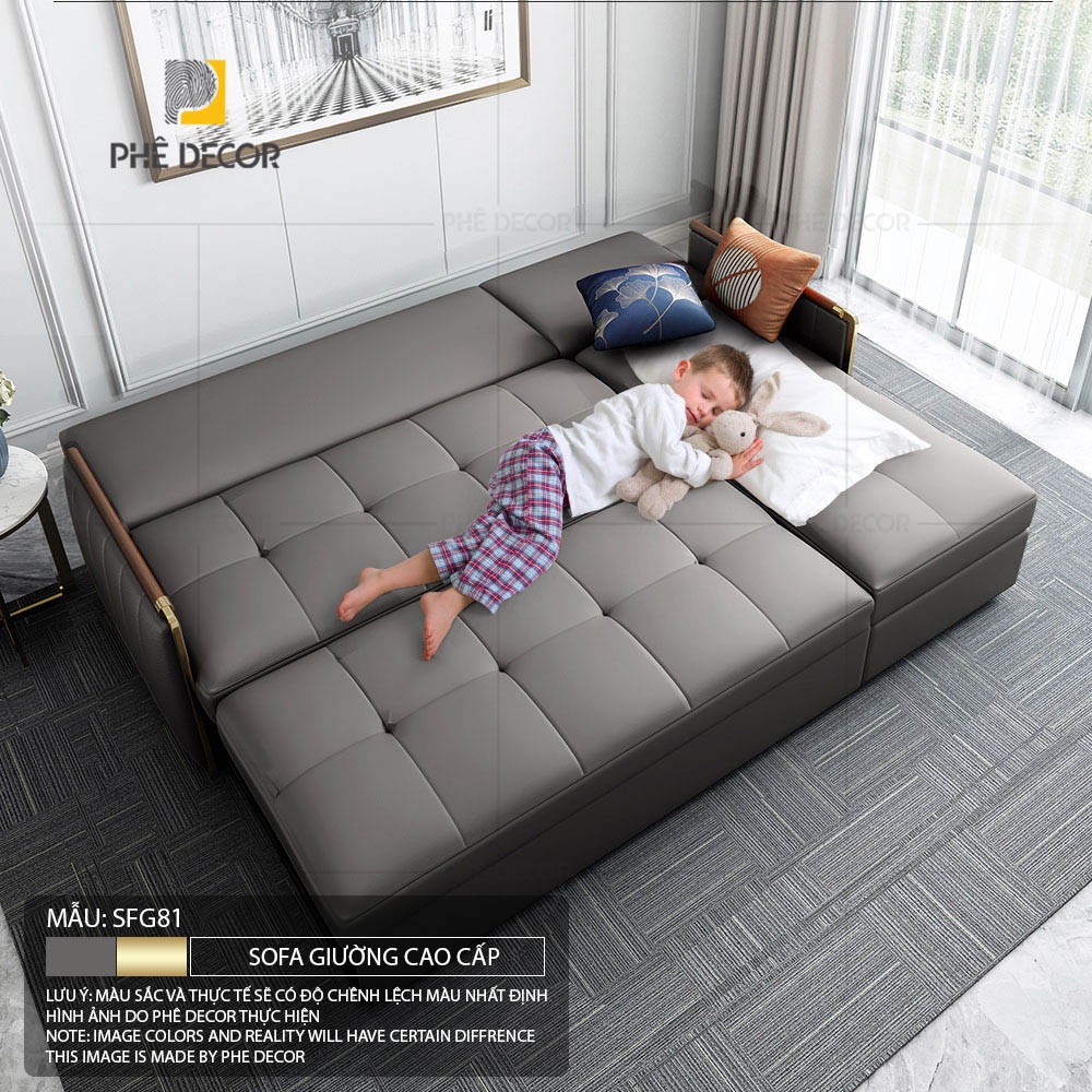 SOFA GIƯỜNG CAO CẤP MANAROLA - SFG81 - Dáng chữ L 220cm
