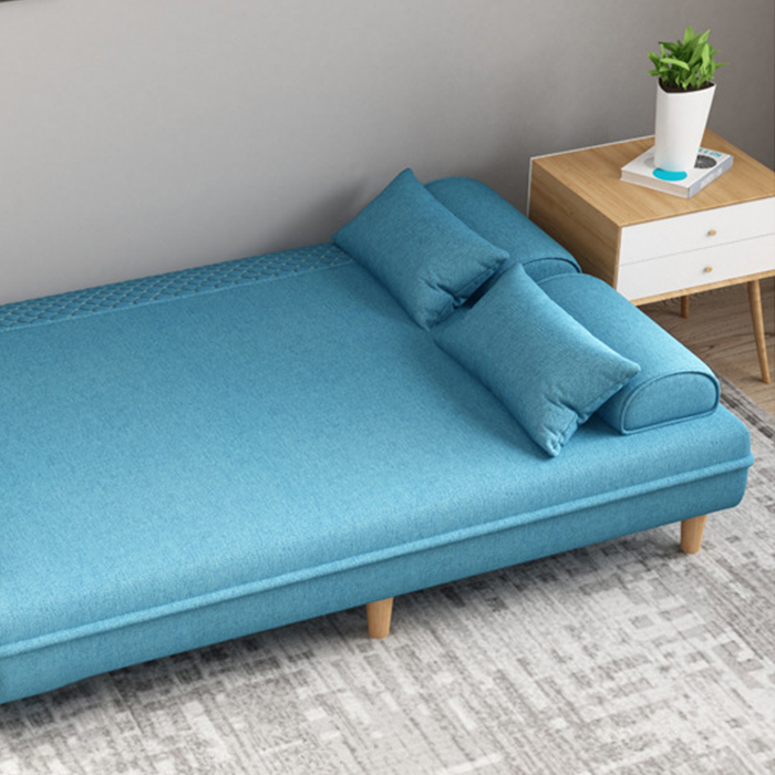 Sofa đôi vải nỉ 1m2 chân gỗ chắc chắn - Ghế sofa phòng khách nhỏ gọn decor văn phòng công ty, trang trí nhà đẹp