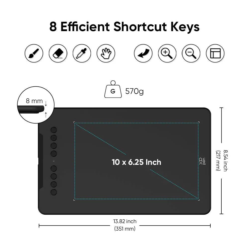 Bảng Vẽ Điện Tử XP-Pen Deco 01 V3 – 16K - Hàng Chính Hãng