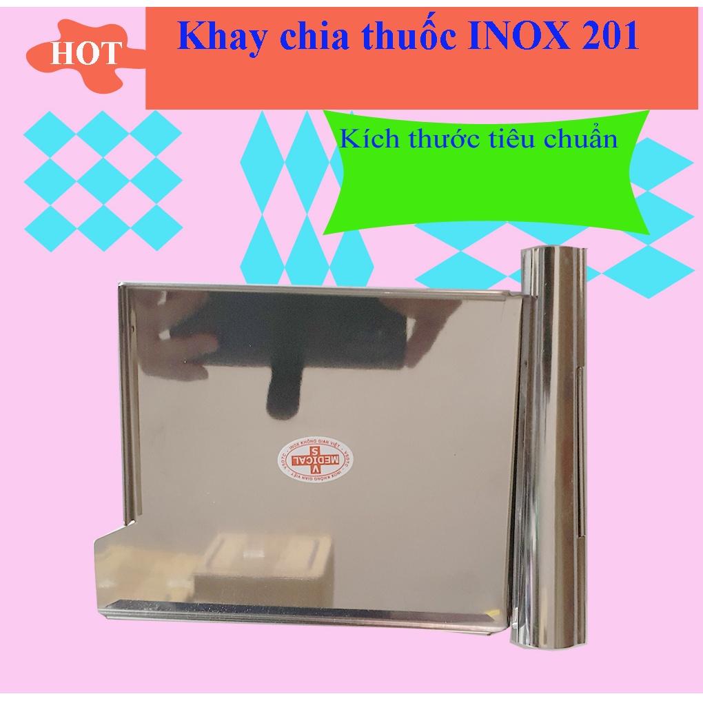 Khay Chia Đếm Liều Thuốc Inox 201