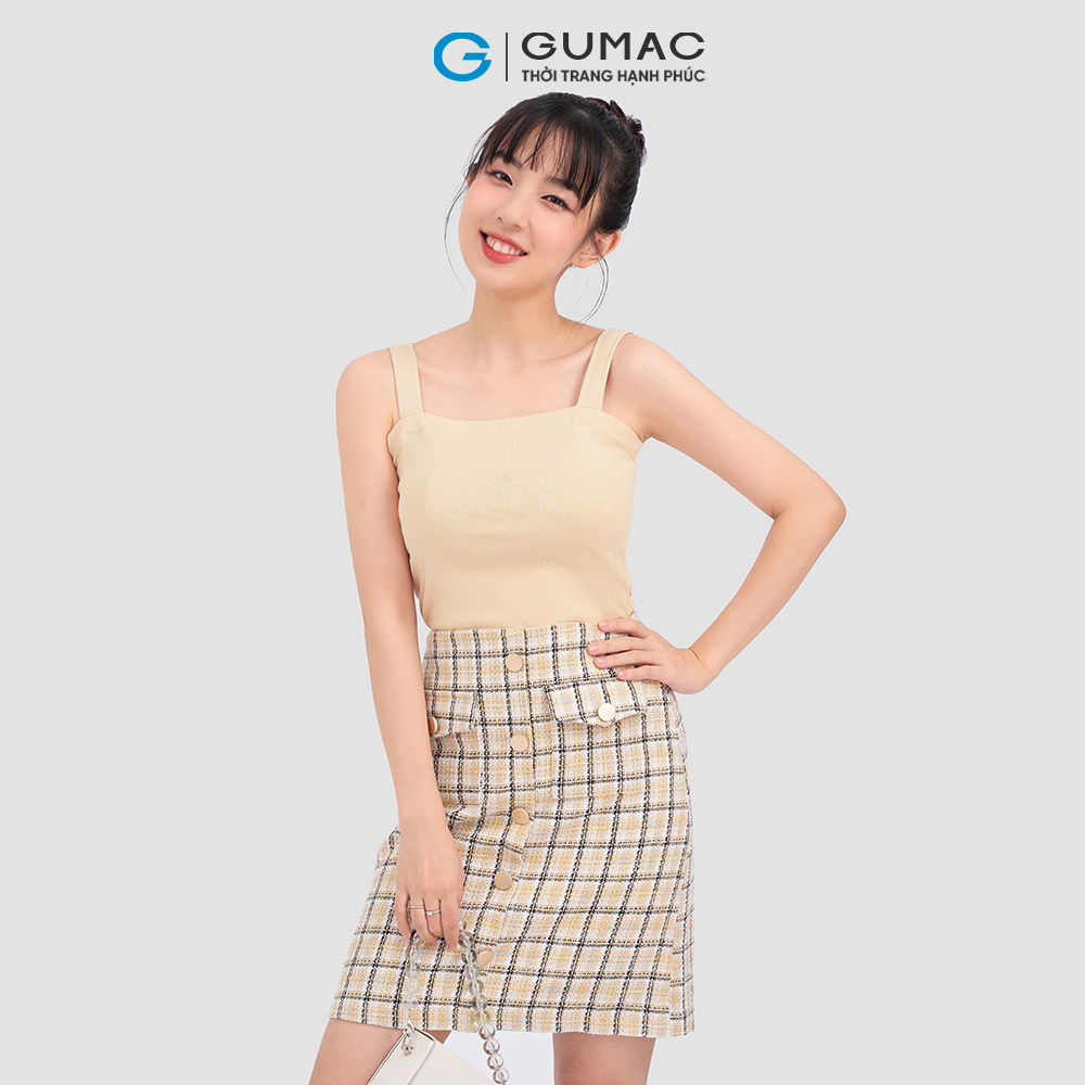 Áo thun nữ GUMAC ATC08046 tanktop 2 dây trẻ trung năng động