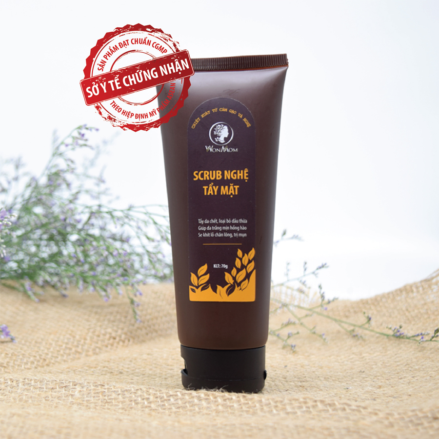 Hình ảnh Scrub nghệ tẩy mặt, tái tạo da căng bóng, trắng mịn Wonmom 70g