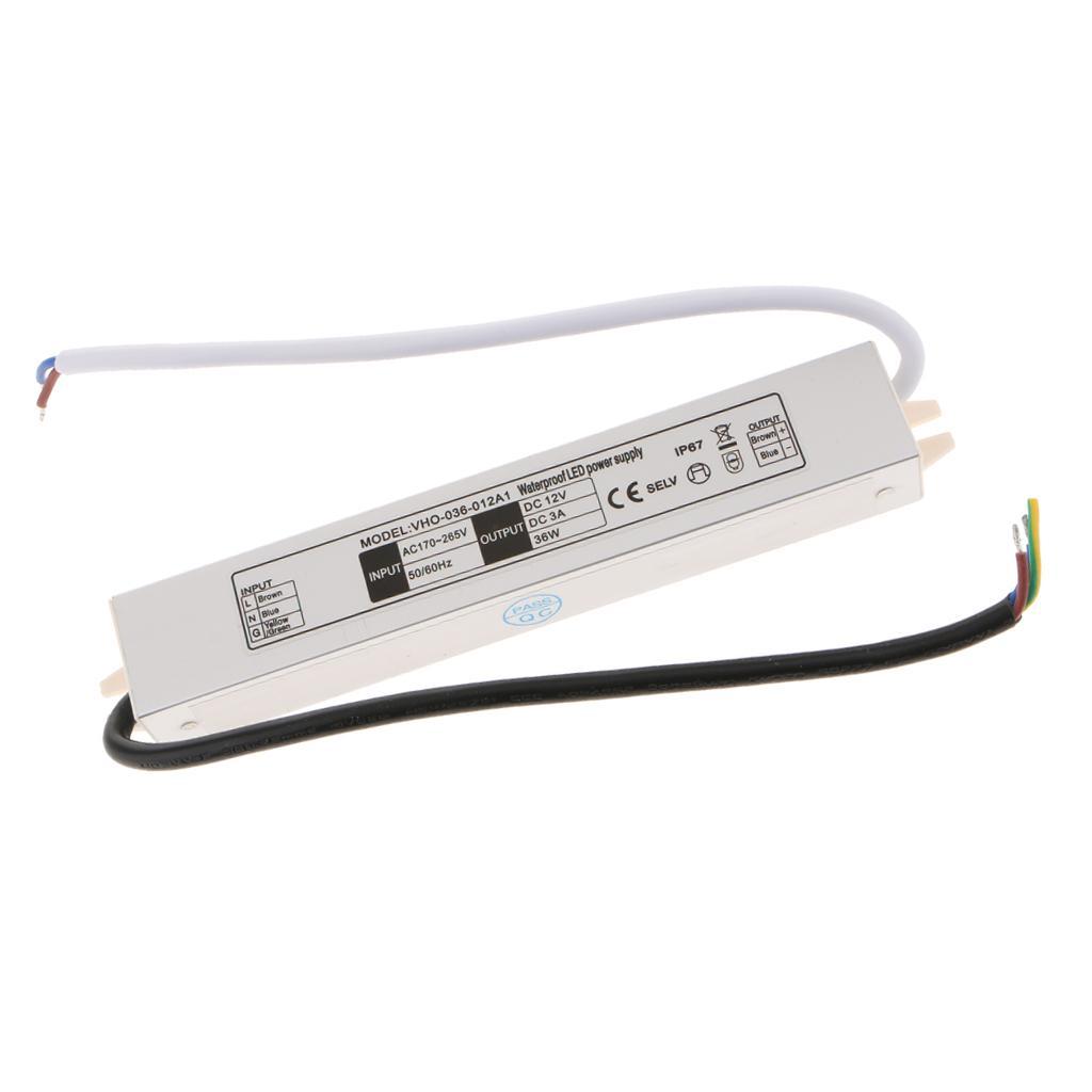 35W DC12V Light Drive Constant Pressure Switch DRIVER Power Supply Outdoor LED Transformer, IP67 Waterproof LED Power Supply, for LED Light