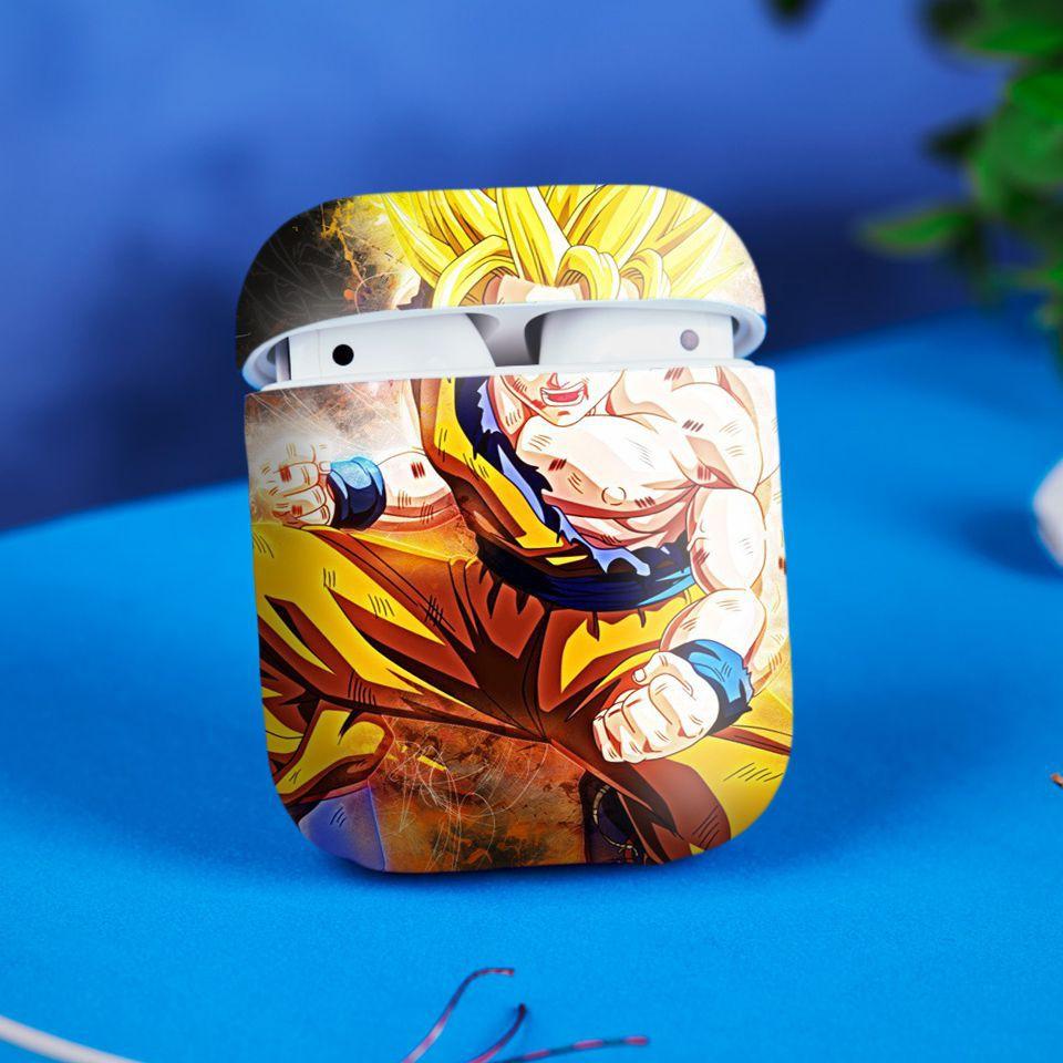 Miếng dán skin cho AirPods in hình Dragon Ball - Goku Super Saiyan 2 - 7vnr78 (AirPods ,1 2, Pro, TWS, i12)