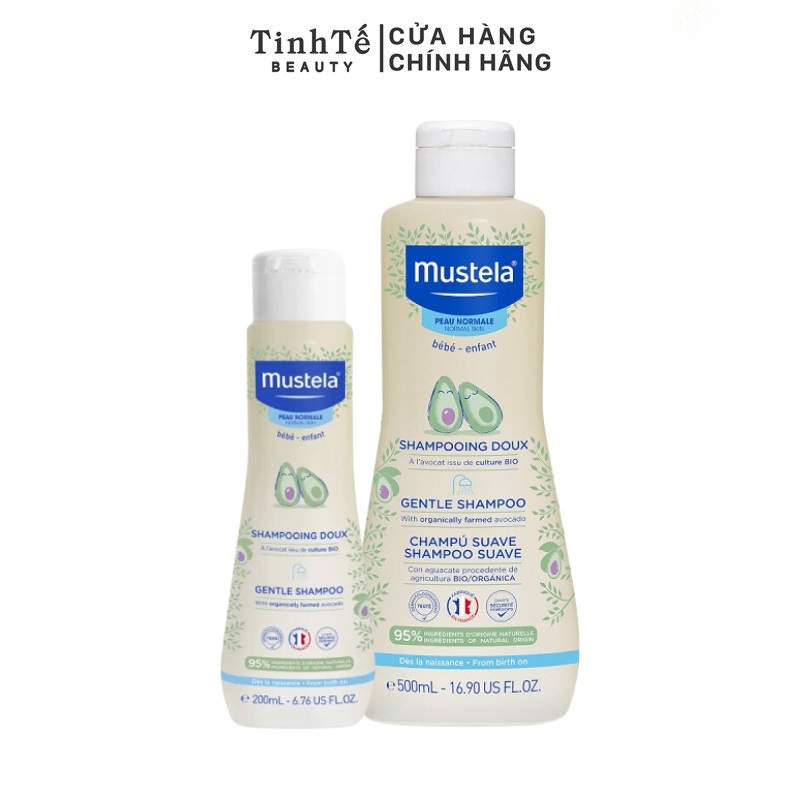 Dầu Gội Cho Trẻ Sơ Sinh &amp; Em Bé Da Thường Mustela GENTLE SHAMPOO 200ML/500ML