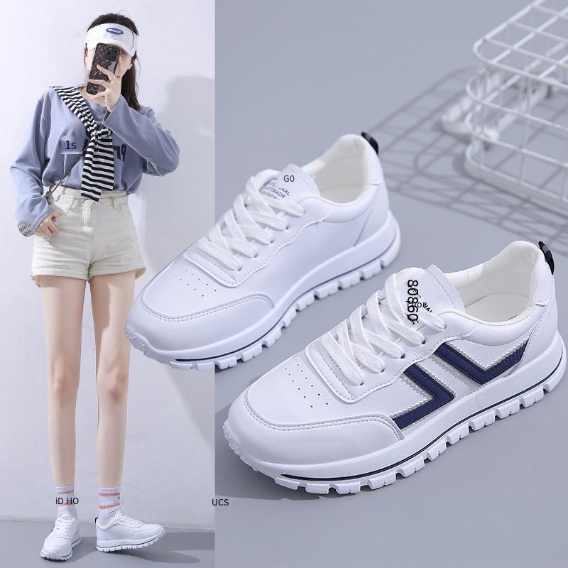 Khuyến mại giày nhỏ màu trắng trong giày hợp thời trang giày đỏ lưới chống mài mòn giày thông thường cặp đôi tốt nhất