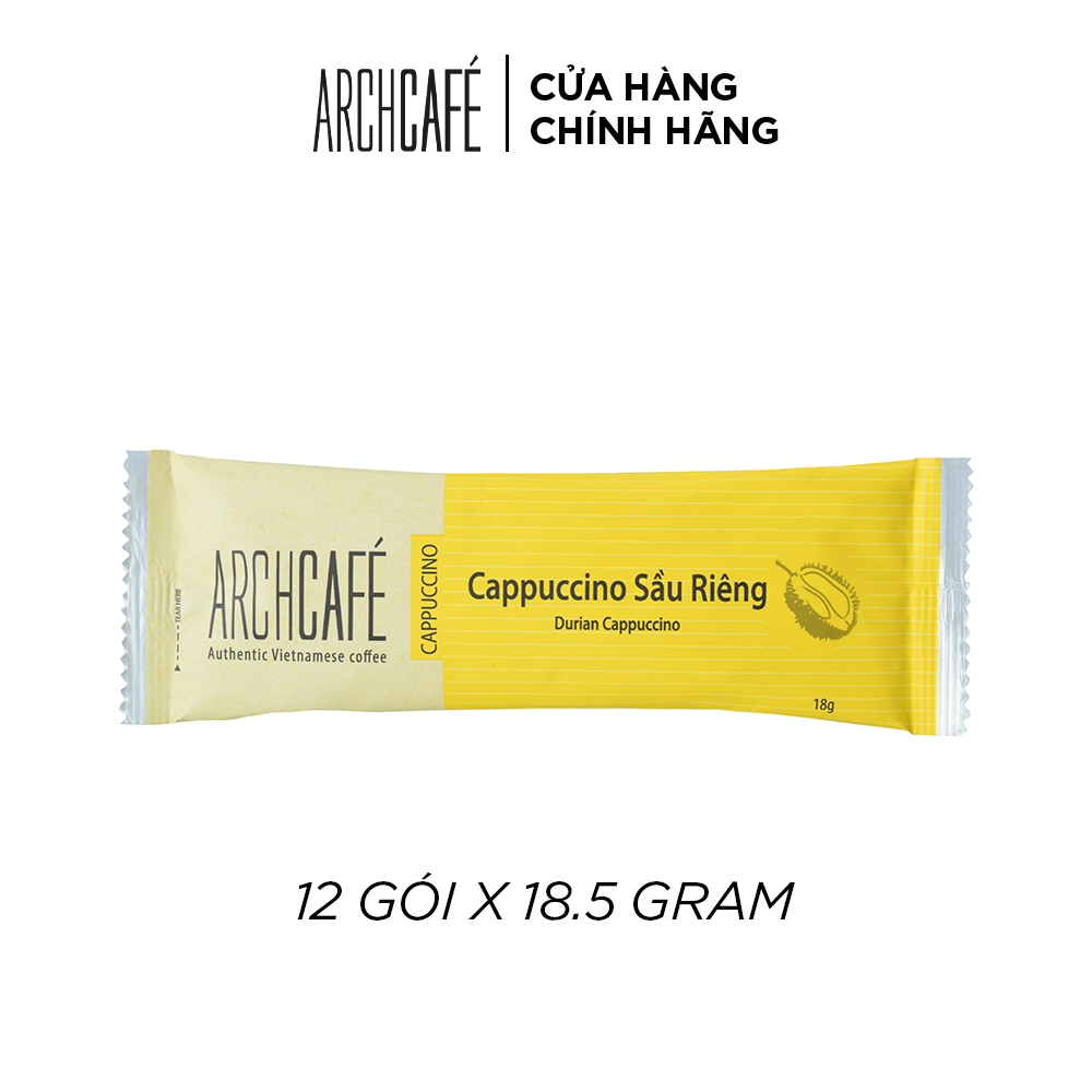 Cà phê Cappuccino Sầu Riêng - Cafe hoà tan Archcafé