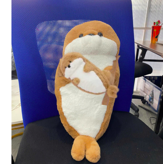 Thú nhồi bông hải cẩu ôm con đáng yêu - Size 55cm đến 80cm - Quà tặng gấu bông hải cẩu bụng bự êm mịn cho bé