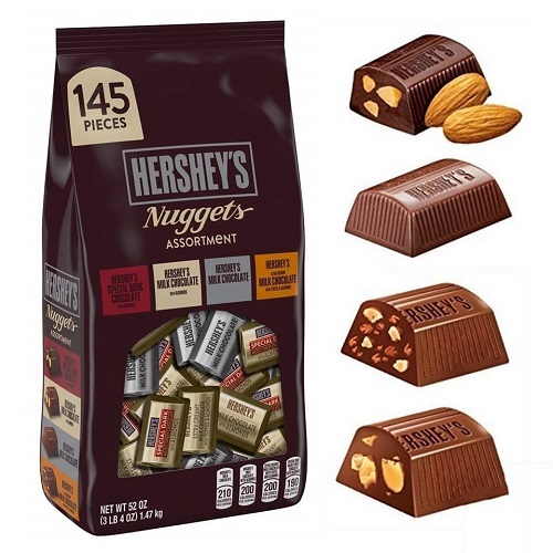 Kẹo Chocolate Hershey's Nuggets 1,47Kg Của Mỹ