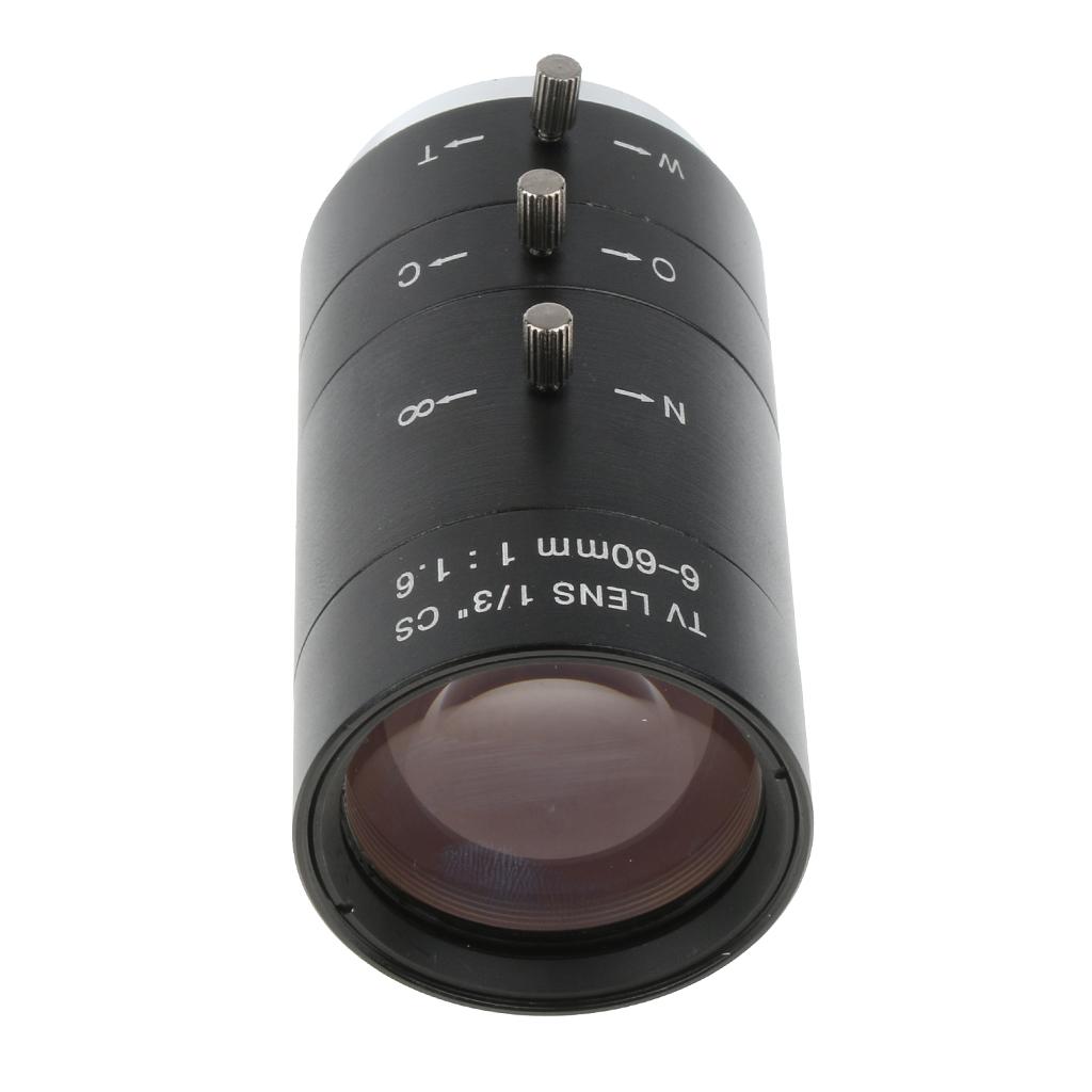 6-60mm 1/3  CS Ngàm Ống Kính Varifocal Phim TRUYỀN HÌNH Hướng Dẫn Sử Dụng Ống Kính Máy Ảnh Thay Thế Đen