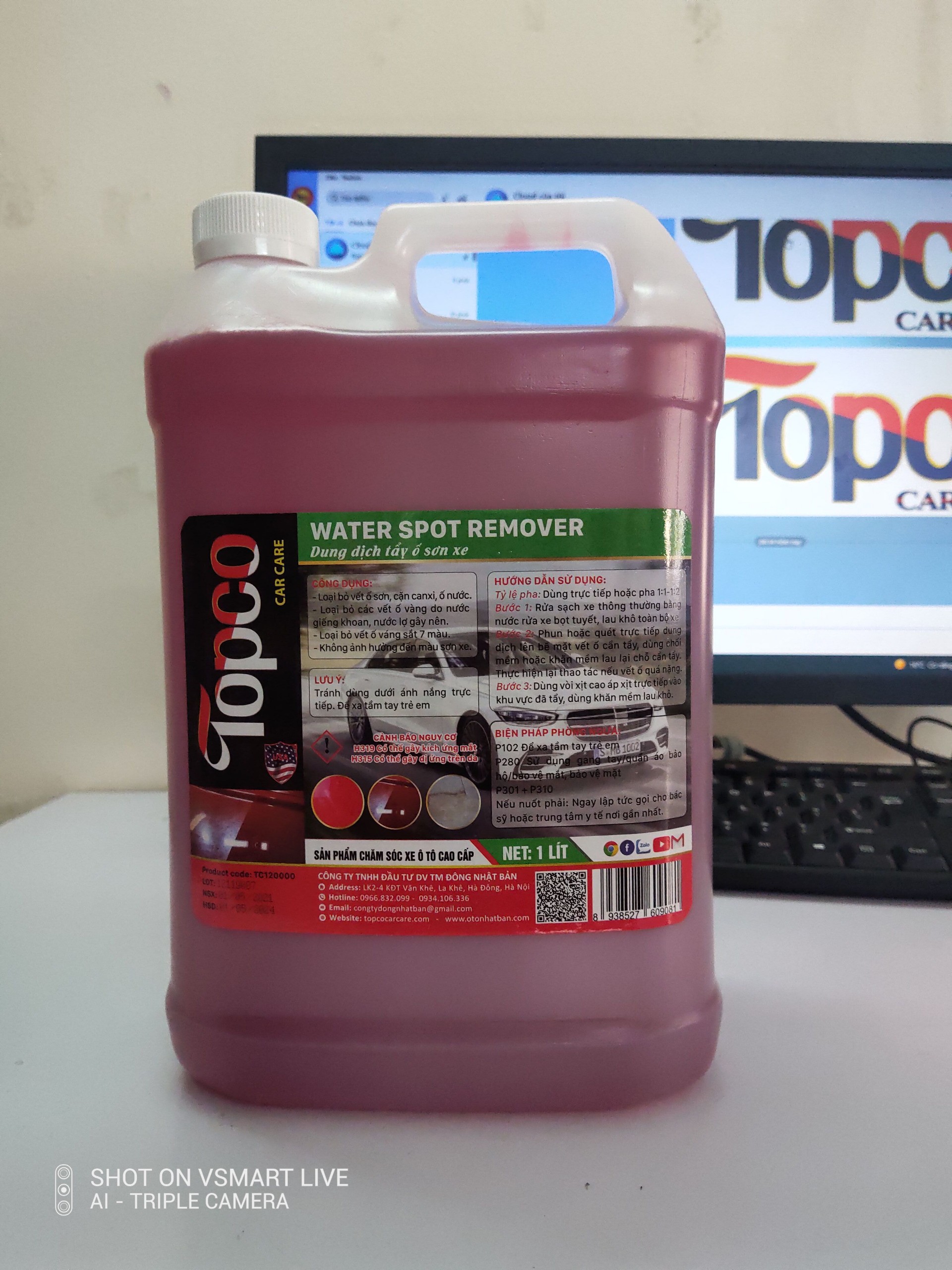 Dung dịch tẩy ố sơn TOPCO dung tích 5 lít