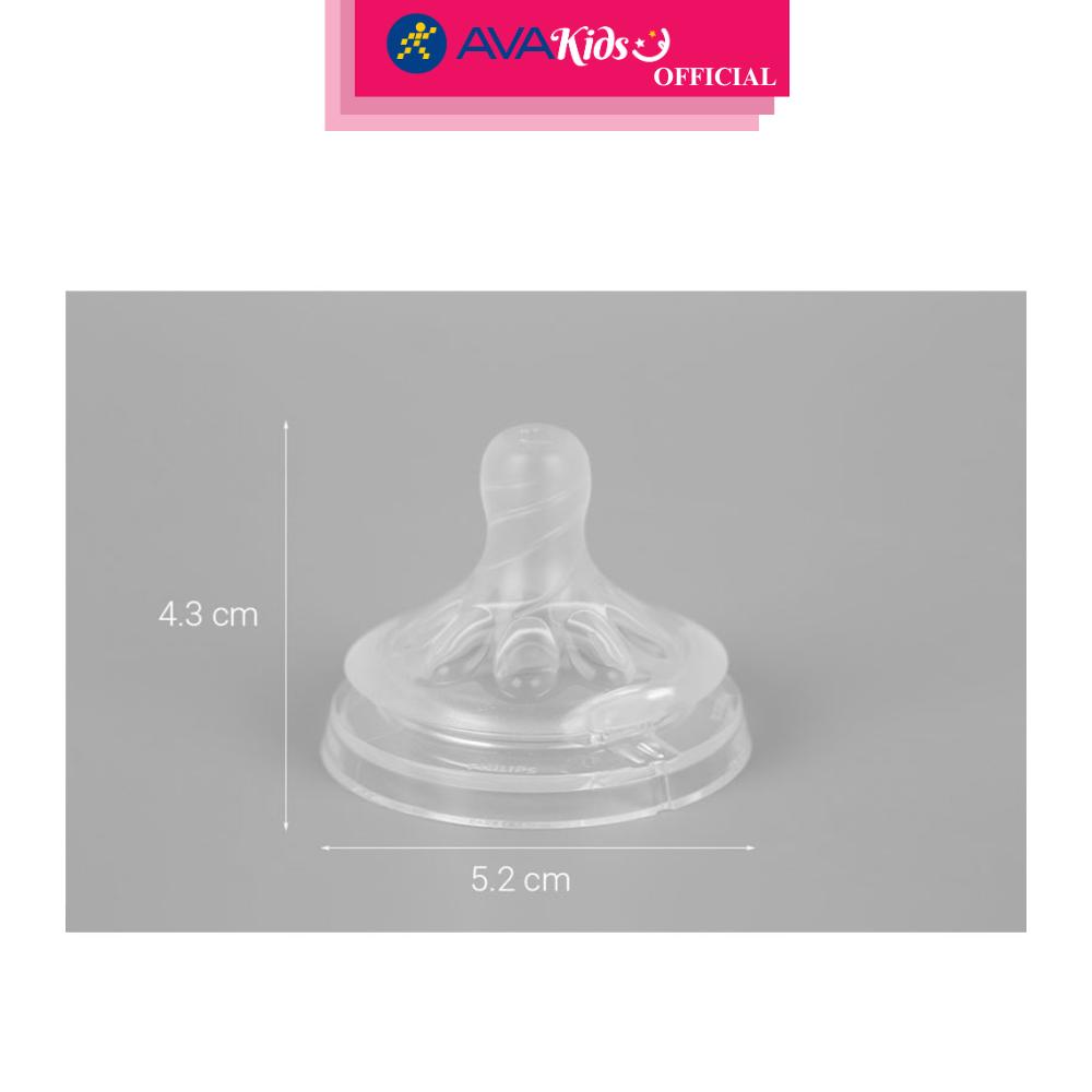 Bộ 2 núm ti Philips Avent SCF651/23 cổ rộng size 1 (0 - 1 tháng) - Hàng Chính Hãng
