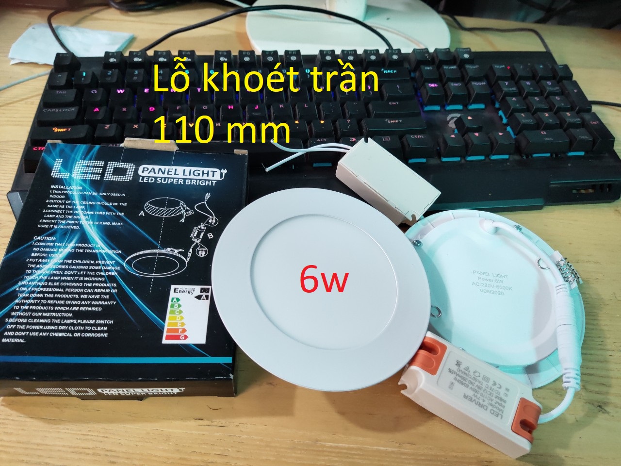 Đèn Led Âm Trần led downlight 3 chế độ màu 7w,9w và 1 chế độ màu loại 6w. 8w ,9w,12w