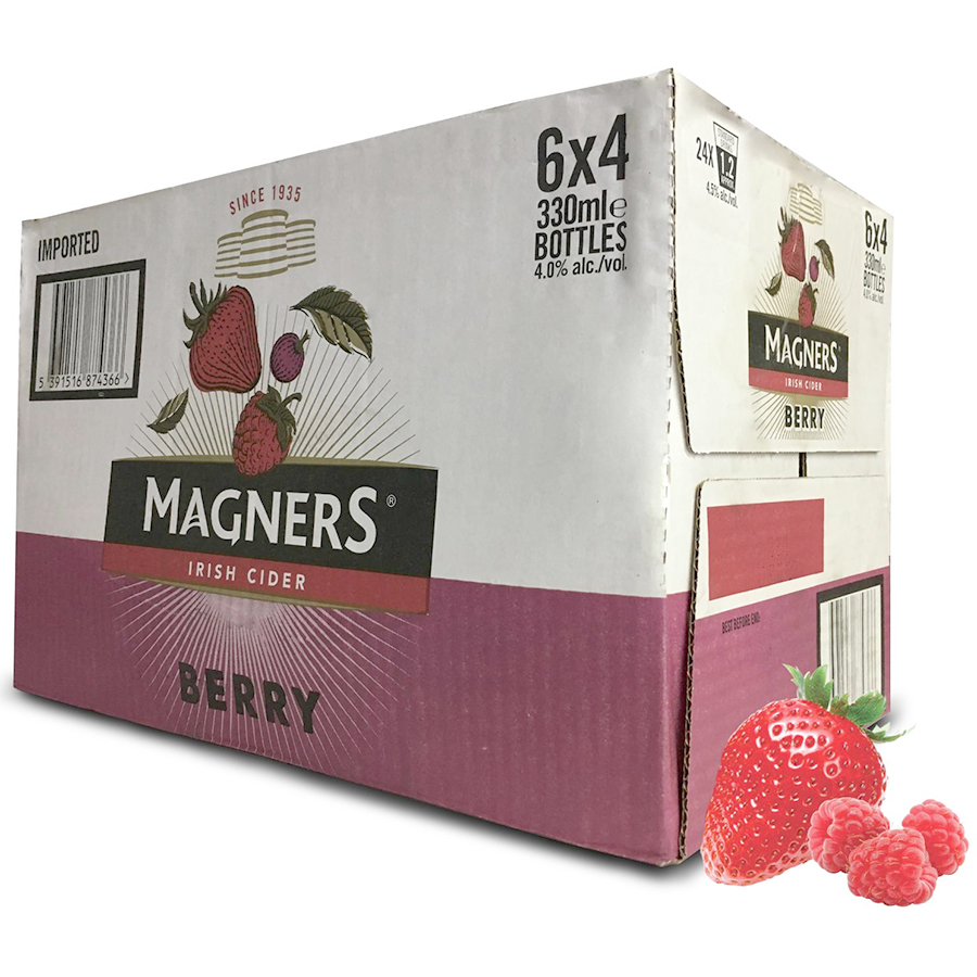 Thùng 24 Chai Magners Berry Cider (330ml/Chai)