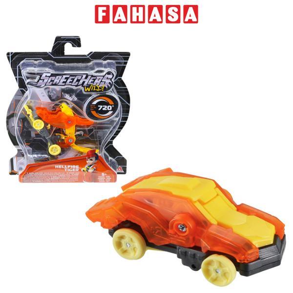 Đồ Chơi Xe Biến Hình Hổ Lửa Địa Ngục Hellfire Tiger - Screechers Wild 4 EU685002