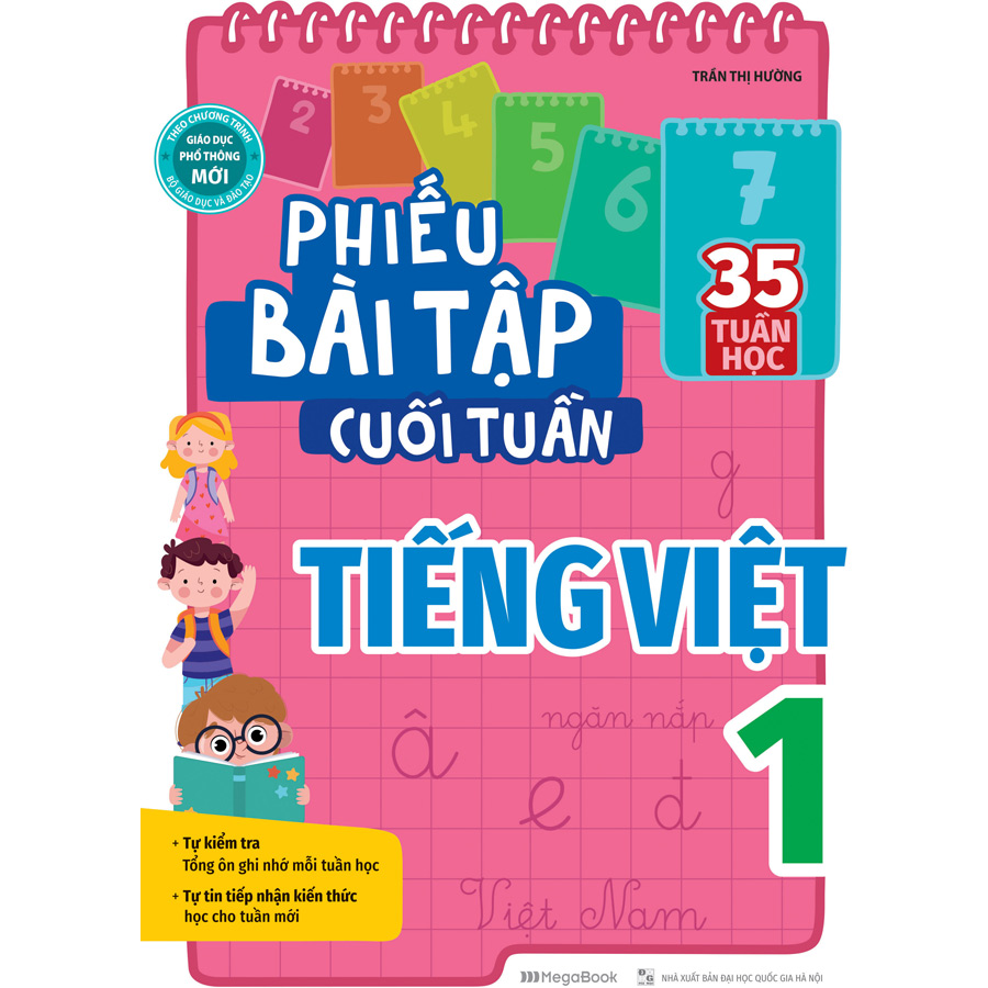 Combo 2 Cuốn Phiếu Bài Tập Cuối Tuần Toán Và Tiếng Việt 1