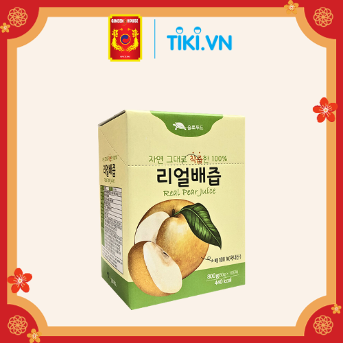 Hộp 10 gói Nước Ép Lê hàn Quốc Nguyên Chất 100% Ginseng House