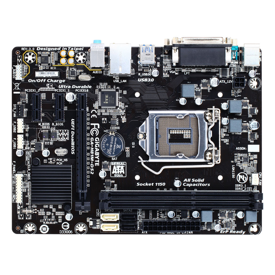 Bo Mạch Chủ Mainboard GIGABYTE H81M-DS2(V3.0) (SK1150) - Hàng Chính Hãng