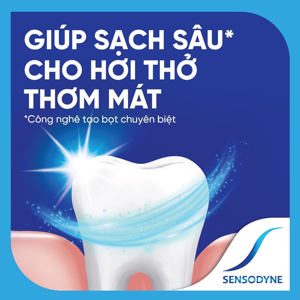 [Mua 1 Tặng 1] Kem Đánh Răng Sensodyne Deep Clean 160g Tặng BCDR Sensitive Extra1X1