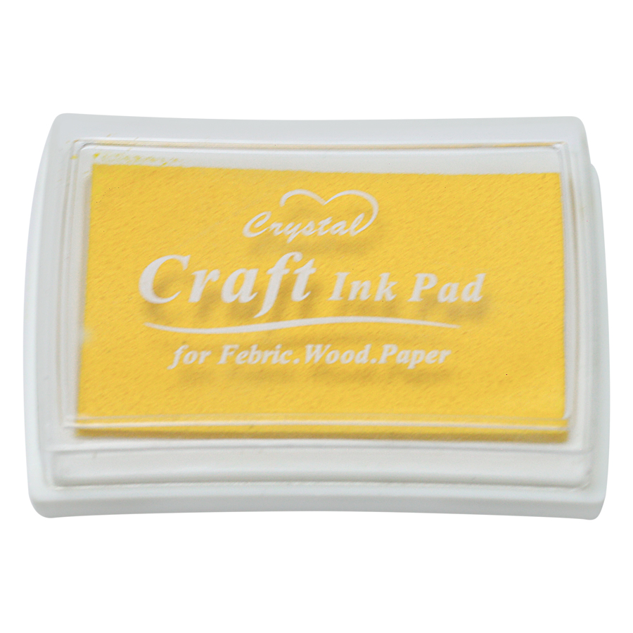 Hộp Mực Dấu Craft Ink Pad - Màu Vàng